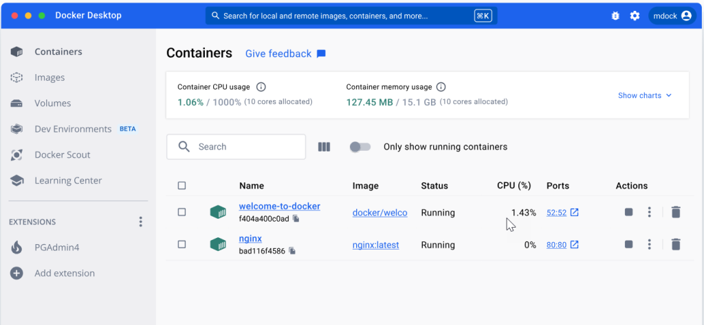 Docker Desktop